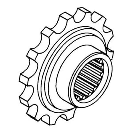 Aftermarket Front Coupler Sprocket fits Oliver 1755 1800 1655 1555 1600 1550 1750 1850 1650 107415A